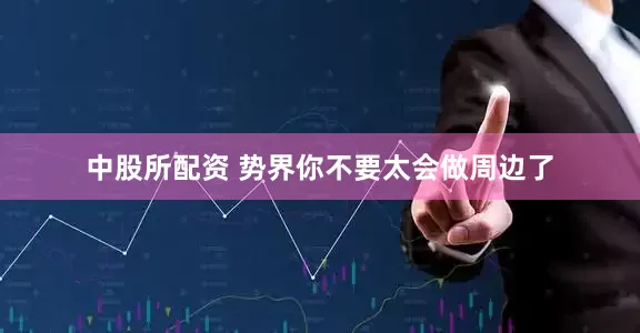 中股所配资 势界你不要太会做周边了